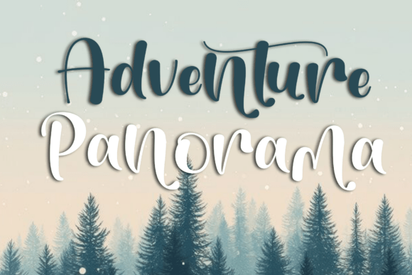 Adventure Panorama: A Script Font for Editorial Elegance