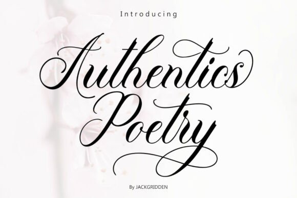 Authenticspoetry Typeface for Digital Brands