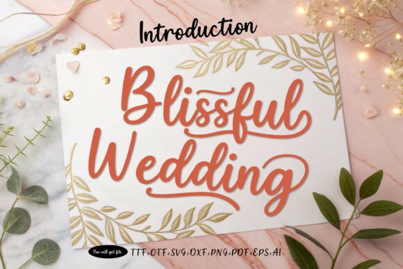 Blissful Wedding: A Script Font for Campaigns