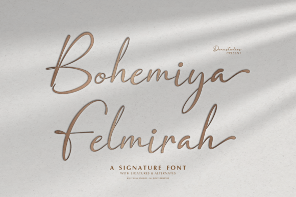 Bohemiya Felmirah: A Graceful Font for Branding