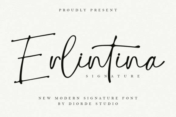 Erlintina: A Fluid Script Typeface for Modern Editorial Design