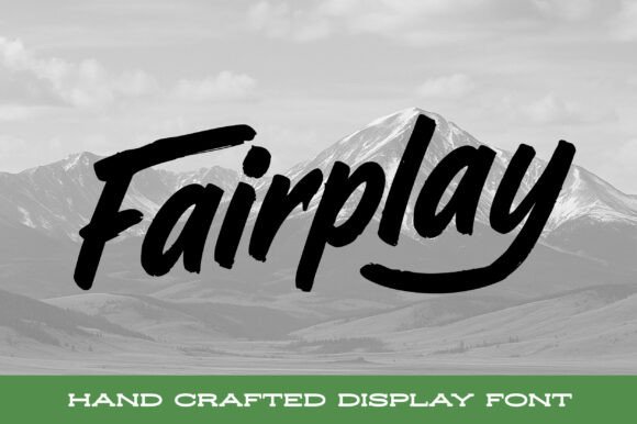 Fairplay Font: Bold Script for Makers