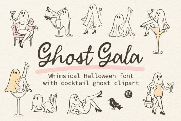 Ghost Gala Font: A Whimsical Typeface for Halloween Crafts