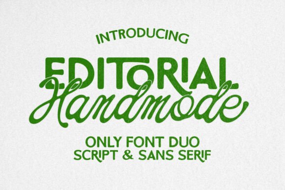 Handmode Editorial Duo: A Versatile Typeface for Campaigns