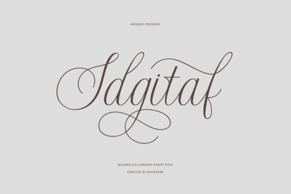 Idgitaf: A Modern Script Font for Bold Branding