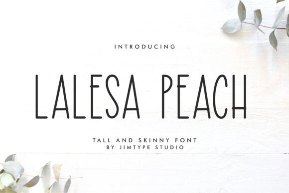 Lalesa Peach: A Whimsical Typeface for Modern Branding