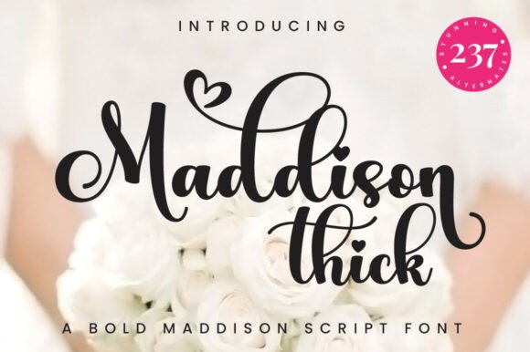 Maddison Thick: A Bold Typeface for Brand Identity