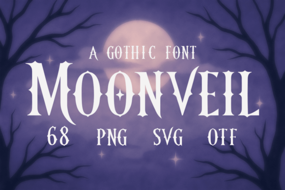 Moonveil Font: Gothic Charm for Branding