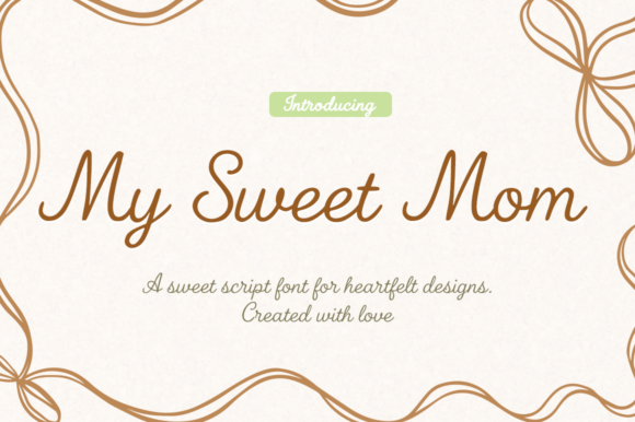 My Sweet Mom Font for Elegant Web Design