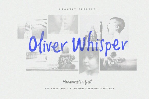 Oliver Whisper: A Handwritten Font for Authentic Branding