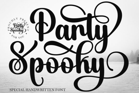 Party Spooky Font: A Graceful Script for Crafters
