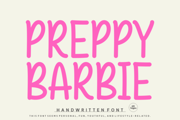 Preppy Barbie: A Handwritten Font for Social Campaigns