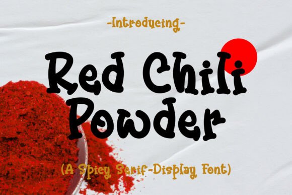 Red Chili Powder: A Handwritten Serif Font for Editorial Design