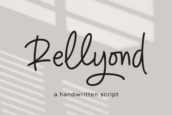 Rellyond: A Modern Script Font for Small Business Branding