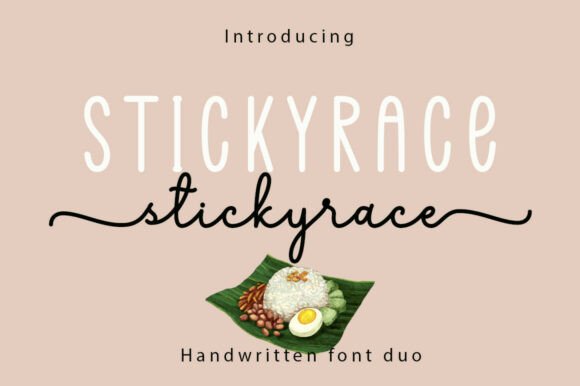 Stickyrace Duo Font for Small Business Branding