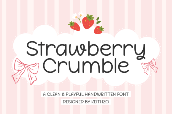 Strawberry Crumble Font for Brand Identity