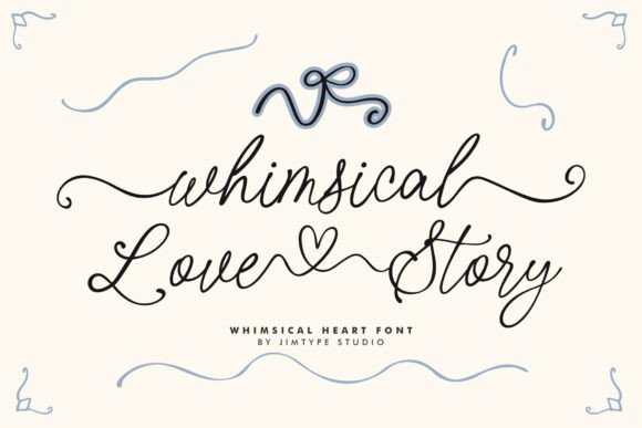 Whimsical Love Story: A Romantic Typeface for Editorial Design