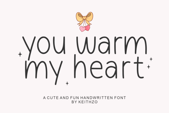 You Warm My Heart: A Handwritten Font for Editorial Design